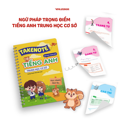 Sách - Takenote Ngữ Pháp Trọng Điểm Tiếng Anh Trung Học Cơ Sở