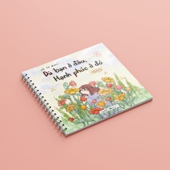 Sách Tô Màu - Dù Bạn Ở Đâu, Hạnh Phúc Ở Đó