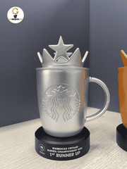 Cúp thiết kế 3D Starbucks độc bản