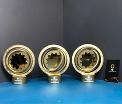 Cúp vinh danh mạ vàng/bạc giải Golf cao cấp.