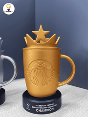 Cúp thiết kế 3D Starbucks độc bản