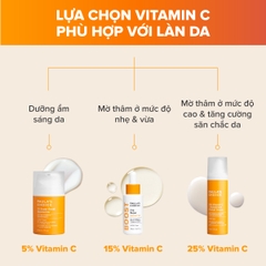 Tinh chất làm sáng da, mờ thâm nám và giảm nếp nhăn chứa 15% Vitamin C C15 Super Booster 20ml