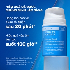 Kem dưỡng ẩm tái tạo hàng rào bảo vệ da, giảm nếp nhăn và làm săn chắc da Resist Barrier Repair Advanced Moisturizer 50ml