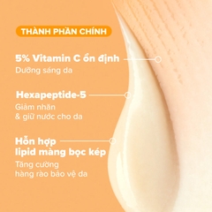 Kem dưỡng ẩm làm sáng da, tăng sinh collagen và giúp da mềm mịn với 5% Vitamin C C5 Super Boost Moisturizer