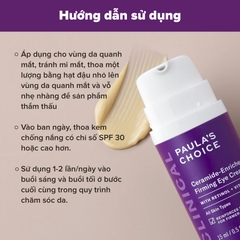 Kem dưỡng mắt làm sáng mịn và săn chắc da chứa Ceramide CLINICAL Ceramide-Enriched Firming Eye Cream 15ml