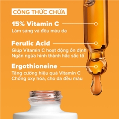 Tinh chất làm sáng da, mờ thâm nám và giảm nếp nhăn chứa 15% Vitamin C C15 Super Booster 20ml