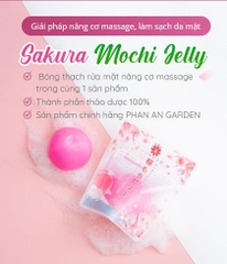 Bóng Thạch rửa mặt Sakura Mochi Jelly Nhập Khẩu Nhật Bản Phan An Garden Nine's Beauty Phan An Green SMゼリーソープ 80Gr