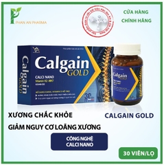 [Chính Hãng] Thực phẩm chức năng Calgain Gold bổ sung can xi, Calgain Gold hỗ trợ xương chắc khỏe Nine's Beauty Nines Beauty Dược Mỹ Phẩm Phan An Green Hộp 60 Viên