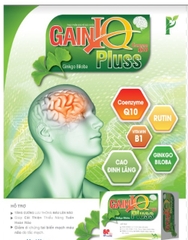 Gain IQ Pluss Hoạt huyết dưỡng não bổ não hỗ trợ lưu thông máu não Nines Beauty Dược Mỹ Phẩm Phan An Green (hộp 60 viên)