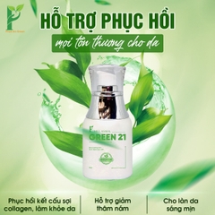 Melasma Green 21 Hỗ trợ trị nám hiệu quả công nghệ thủy phân đa tầng sắc tố tiên tiến từ Nhật Bản