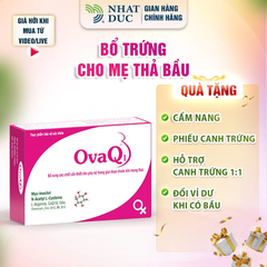 tpbvsk OvaQ1 Bổ trứng giúp thụ thai - mua bản plus thêm cẩm nang dinh dưỡng, canh trứng, bổ trứng - Nhật Đức