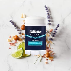 Lăn khử mùi dạng sáp dành cho nam Gillette Clinical Antiperspirant Deodorant for Men Ultimate Fresh Scent 76g (Mỹ)