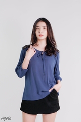 Áo Thun Nữ Phối Cầu Vai Sang Trọng XK AGR16