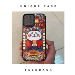 Ốp lưng Unique Case dành cho điện thoại iPhone Tết Collection Mèo Thần Tài TET037 - ảnh 4
