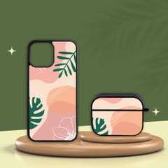 Combo Ốp lưng iPhone và Case AirPods Tropical Oops OPCBA042