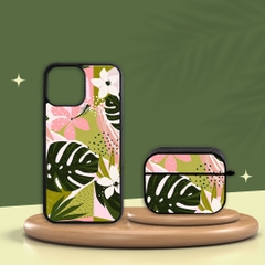 Combo Ốp lưng iPhone và Case AirPods Tropical Oops OPCBA045