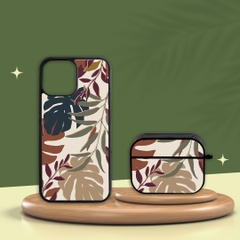 Combo Ốp lưng iPhone và Case AirPods Tropical Oops OPCBA047