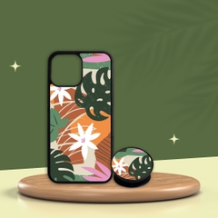 Combo Ốp lưng iPhone và Giá đỡ điện thoại Tropical Oops OPCBP044