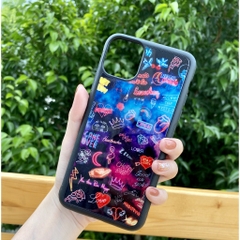 Ốp lưng điện thoại iPhone Unique Casein họa tiết neon NEON011