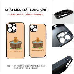 Ốp lưng Unique Case dành cho điện thoại iPhone in hình Capybara ANI084