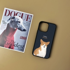 Combo Ốp lưng iPhone và Giá đỡ điện thoại Woof in hình chó Corgi dog Oops OPCBP025