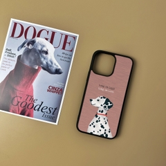 Combo Ốp lưng iPhone và Giá đỡ điện thoại Woof in hình chó Đốm Dalmatian dog Oops OPCBP028