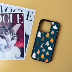 Combo Ốp lưng iPhone và Case AirPods Meow in hình mèo Oops OPCBA033