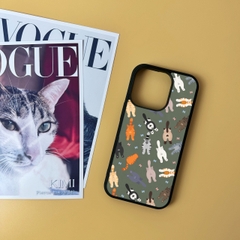 Combo Ốp lưng iPhone và Case AirPods Meow in hình mèo Oops OPCBA034