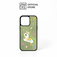 Ốp lưng Unique Case dành cho iPhone in hình ngựa lùn 2026 TẾT Collection ANI089 - nền xanh lá - ảnh 1