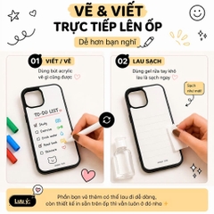 [Tặng kèm 2 bút màu Acrylic] Ốp lưng tự vẽ Unique Case dành cho iPhone Doodle Note DN000 - ảnh 3