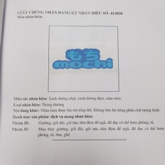 Nhãn hiệu Mochi mochi đã được bảo hộ