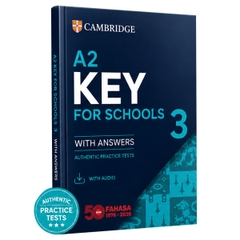 A2 Key For Schools 3 Authentic Practice Tests With Audio With Resource Bank