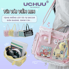 Túi Vải Viền Ren