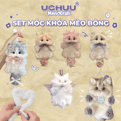 Set Móc Khoá Mèo Bông