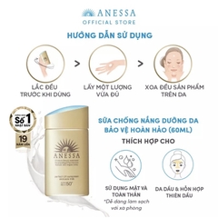 Sữa Chống Nắng Lâu Trôi Anessa Perfect UV Sunscreen Skincare Milk SPF50+ PA++++ 60ml