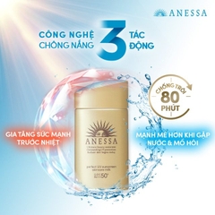 Sữa Chống Nắng Lâu Trôi Anessa Perfect UV Sunscreen Skincare Milk SPF50+ PA++++ 60ml