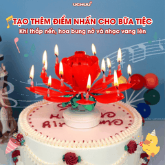 Nến Sinh Nhật Hoa Sen