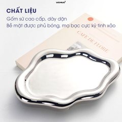 Khay Sứ Viền Dày