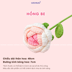 Cành Hoa Hồng Len