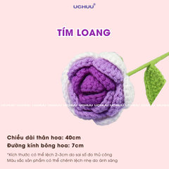 Cành Hoa Hồng Len