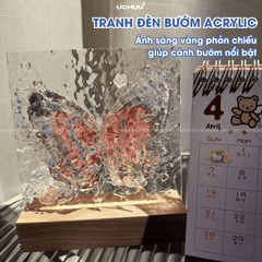 Tranh Đèn Bướm Acrylic