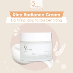 Kem Dưỡng Trắng Da Chiết Xuất Gạo 9wishes Rice Radiance Cream 50ml