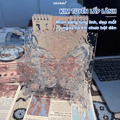 Tranh Đèn Bướm Acrylic