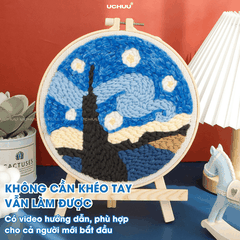 Tranh Thêu Len Nổi