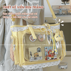 Túi Vải Viền Ren