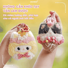 Móc Khoá Len Nổi