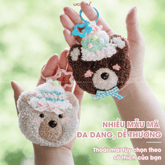 Móc Khoá Len Nổi