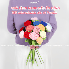Cành Hoa Hồng Len