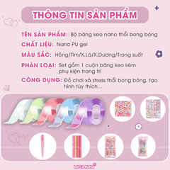 Bộ Băng Keo Nano Thổi Bong Bóng