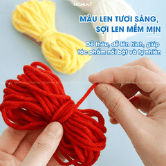 Tranh Thêu Len Nổi